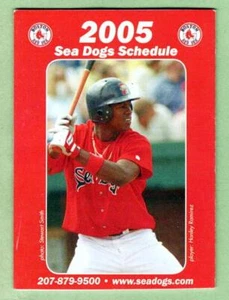 Portland Sea Dogs ~ Horario de bolsillo 2005 con Hanley Ramírez ~ Envío gratuito - Imagen 1 de 1