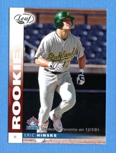Leaf #160 2002 Eric Hinske Toronto Blue Jays - Imagen 1 de 1