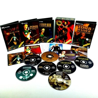 TOMB RAIDER 1-4 1 2 3 4 COLLECTOR'S EDITION PC BOX VERY RARE EDITION PL - Image 1 of 4