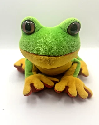 Ganz Lil'Kinz Tree Frog HM109 Plush Stuffed Webkinz Toy Animal No Code Excellent - Image 1 of 4