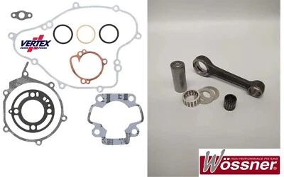 NUEVO Kit de junta de varilla de conexión/vértice Wossner Kawasaki KX65 2000-2005, RM65 03/05 Foto 1 de 3