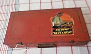 Vintage Gilbert Big Boy Tool Box with tools 1950's - Picture 1 of 8