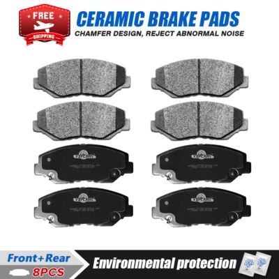 Front and Rear Ceramic Brake Pads for Cadillac XTS 2013 2014 2015 2016 2017-2019 - Image 1 of 4