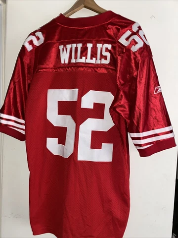 2007 SF 49ers Patrick Willis Jersey sewn Nfl Team Reebok On Field Sz56 Rookie Cover