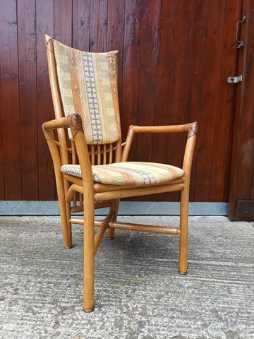 Chair Vintage Easy Chair Armchair Schütz Bamboo 70er Armchair Chair 80er Cover