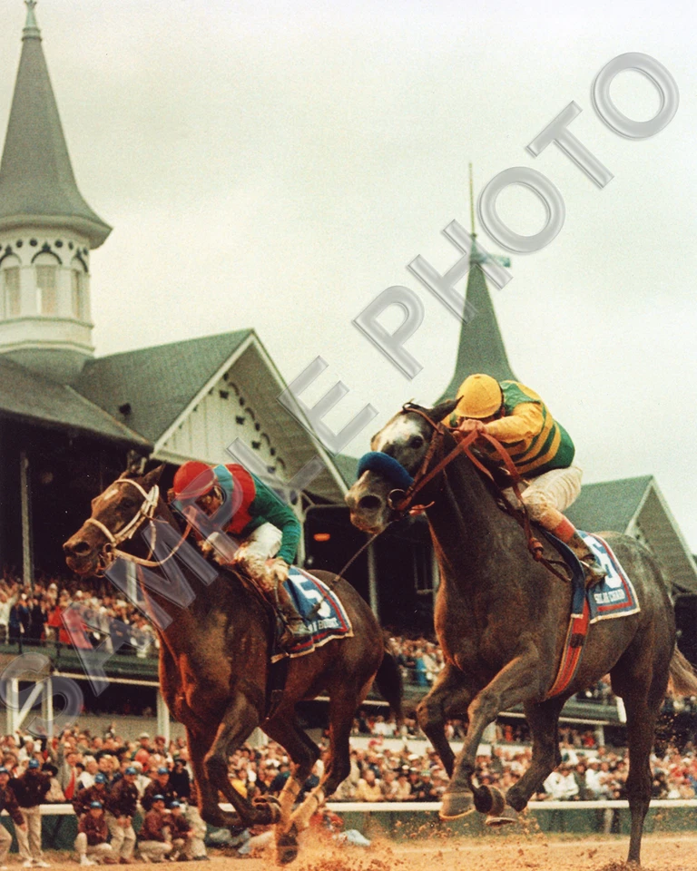 FOTO 8X10 PLATA CHARM 1997 GANADOR DEL DERBY DE KENTUCKY GARY STEVENS HOF Foto 1 de 1