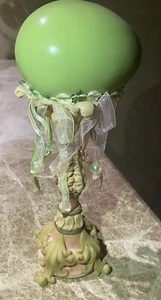 KATHERINE’S COLLECTION EGG ON STAND ORNATE FLORAL DECOR EASTER VINTAGE RARE - Picture 1 of 11