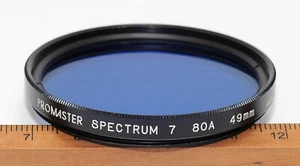 PROMASTER SPECTRUM 7 49mm 80A Blue FILTER Corrective Conversion JAPAN - Picture 1 of 6