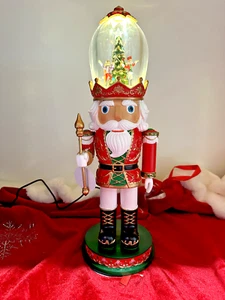Musical LED Resin Light Up Nutcracker With Rotating Dancers Medium 40cm - Picture 1 of 6