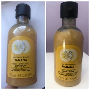 The Body Shop Banana Shampoo and Conditioner. Original Formula Discontinued - Picture 1 of 1