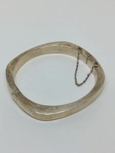 Vintage Sterling Silver 925 Hinged Thai Bangle Bracelet 6.75" - Picture 1 of 7