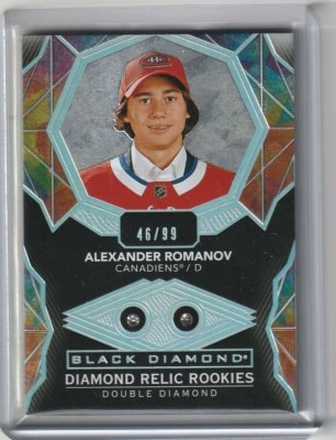 2020 Upper Deck Black Diamond Alexander Romanov Montreal Canadiens #BDR-ARHockey - Image 1 of 2