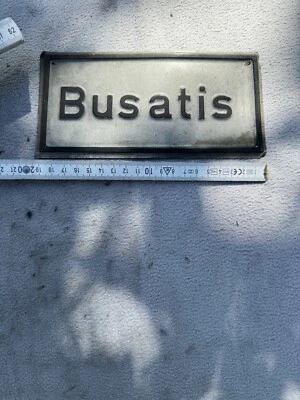 Hinweisschild Busatis Alu - Bild 1 von 2