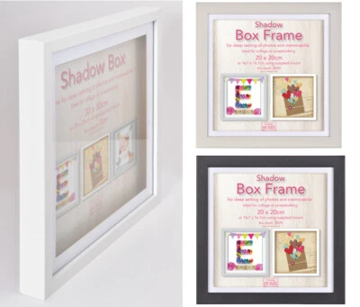 PFENNIG N SQUID Black Grey or White Shadow Box Frame Deep 3D Box Display Picture Frames 5 Sizes