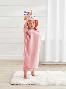  Kids Unicorn Hooded Towel, Age 2-4, Great for Kids after a Bath, Beach or Pool - Picture 1 of 5