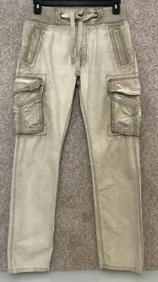 Pantalones Jet Lag Para Hombre Beige Bolsillos Carga Orgánicos Sanforizados Talla 31X34 Foto 1 de 4