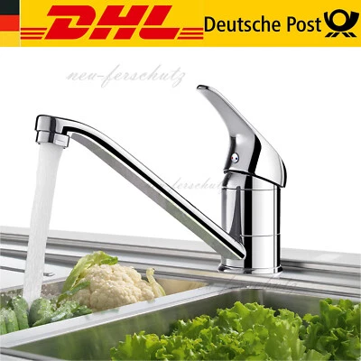 Küchenarmatur Wasserhahn Küche Spültischarmatur Edelstahl Einhand Mischbatterie - Bild 1 von 4