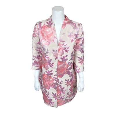 Dennis Basso Mujer Tejido Jacquard Novedad Columpio Topper Rosa Rosado Talla 18W Foto 1 de 2