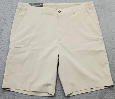 Greg Norman Golf Performance Chino Shorts Men's 38 Brown Stretch Utility Pocket - Image 1 of 4