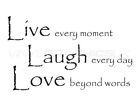 Live Laugh Love Wall Sticker