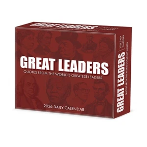 Great Leaders, Greatest Quotes 2026 5.4" x 6.2" Box Calendar - Picture 1 of 6