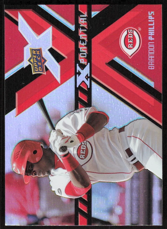 2008 Upper Deck X Xponential #X-BP Brandon Phillips - Image 1 of 2