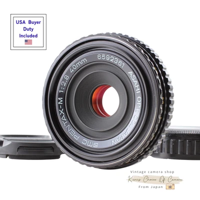 [Top MINT] SMC Pentax-M 40mm f/2.8 Wide Angle Pancake MF K Mount Lens From JAPAN - Image 1 of 4