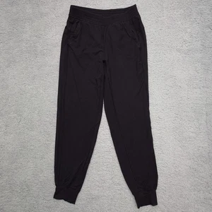 Lululemon Jogginghose Damen 8 schwarz Athleisure Stretch Yoga Fitnessstudio sportlich Freizeit - Bild 1 von 8
