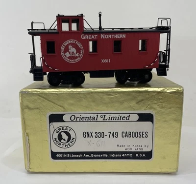 Oriental Limited HO Scale GNX 330-749 Great Northern Caboose #X-611 - Image 1 of 4