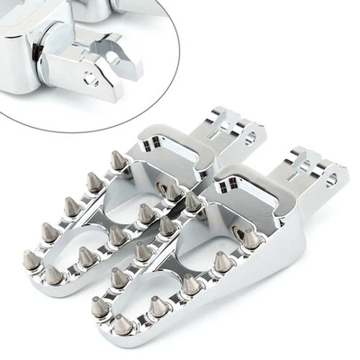 Front Rider Foot Pegs Rest Footpegs Pedals Fit Harley X350 2023+ Chrome Pair - Image 1 of 4