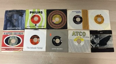 Classic Rock 10 Vinyl 7” 45 Records - Cream/Bon Jovi/Doors/Skid Row/Aerosmith/U2 - Image 1 of 4