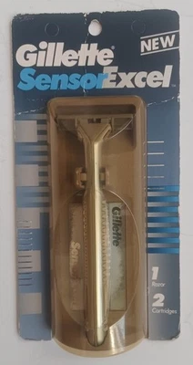 Original Gillette Sensor Excel Razor with 2 Cartridges 1993 Vintage New - Image 1 of 4
