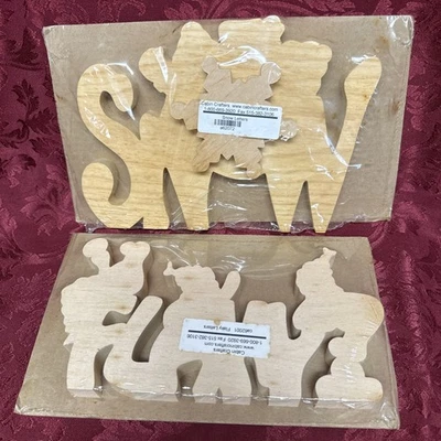 Pintura Tole Madera Sin Acabar NIEVE Y ESCAMAS Sandy Holman Designs Foto 1 de 3