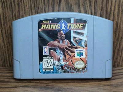 NBA Hang Time (Nintendo 64 1997) N64 Cleaned Authentic Rare Tested Working - Image 1 of 2
