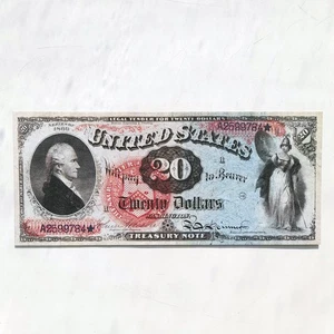 20 Dollars 1869 Legal Tender Treasure Note Reproduction US Banknote Fr US# 127 - Picture 1 of 4