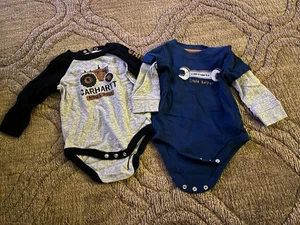 TWO Carhartt Baby Body Suit 6 Months Boys - Picture 1 of 3