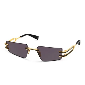 Balmain Fixe BPS-123A-54mm GLD-BLK Gold Schwarz Randlose Sonnenbrille AUTHENTISCH - Bild 1 von 12