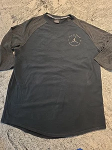  Air Jordan Flight Youth Boys Jump Man Black  Long Sleeve Tee Shirt Size XL E44  - Picture 1 of 13