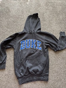 Felpa con cappuccio unisex adulto MV Sport Duke University grigia taglia S - Foto 1 di 4