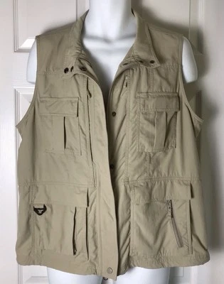 TRAVELSMITH Outdoor Vest Men’s XL Beige Hunting Fishing Photography Safari - Image 1 of 4