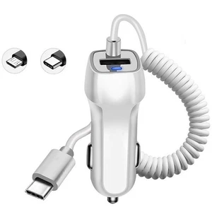 Car Quick Charging USB Charger w/LED Indicator For HUAWEI P30/P30 Pro/Mate 20/10 - Photo 1 sur 15