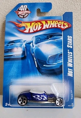 Литой автомобиль Hot Wheels 2008 All Stars Track T, No067 Blue White Flames - Изображение 1 из 2