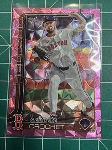 62538 2025 Topps Series 2 Pink Diamante Garret Crochet Boston Red Sox - Picture 1 of 1