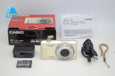 CASIO EXILIM EX-ZS170 16.1MP Compact Digital Camera Gold w/ Box #251104af - Image 1 of 4