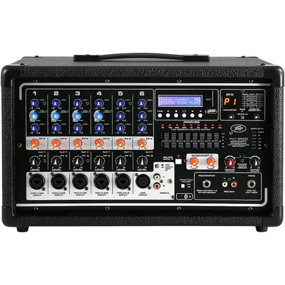 Peavey PVi 6500 6-Channel 400W Powered PA Head with Bluetooth and FX LN - Image 1 of 4