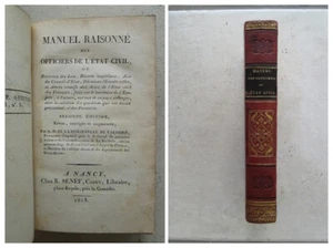 Manuel OFFICIERS DE L'ETAT CIVIL, état civil des français, 1813. - Picture 1 of 11