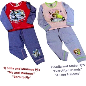 Frozen Pj's Sofia the First ME & Minimus Ever After Friends  Pyjamas 1-4yrs GIRL - Picture 1 of 20
