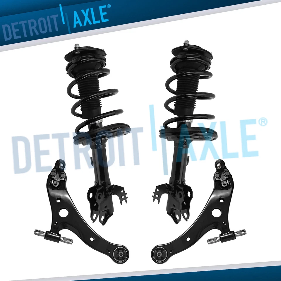 Apoios de suspensão dianteiros com mola helicoidal braços de controle inferiores para 2013 2014 2015 Toyota Avalon - Imagem 1 de 4