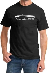 1964 1965 Chevelle SS Convertible Classic Outline Design Tshirt NEW - Picture 1 of 13