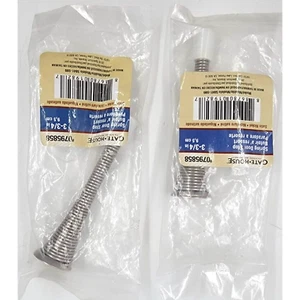 Torhaus Satin Nickel Feder Türstopper - 3 3/4" Schwerlast Türstopper Menge 2 - Bild 1 von 4